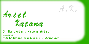 ariel katona business card